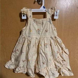 Disney Cream Floral Jumpsuit for Kids